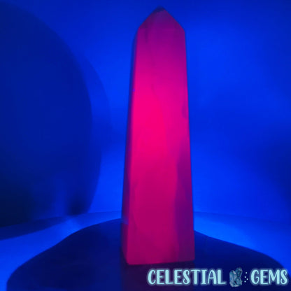 Mangano UV Calcite Large Obelisk Tower