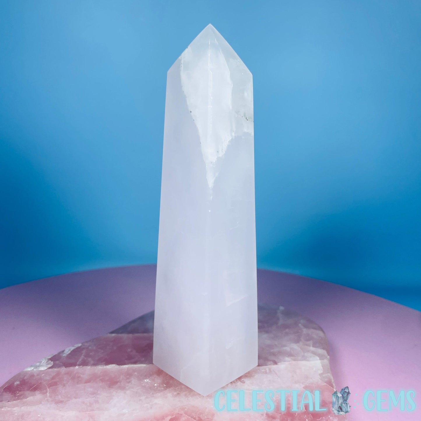 Mangano UV Calcite Large Obelisk Tower