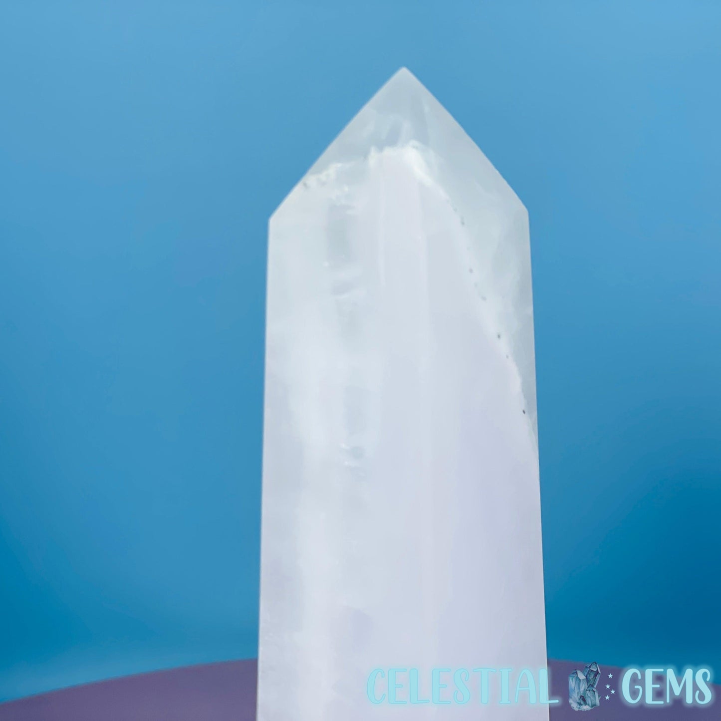 Mangano UV Calcite Large Obelisk Tower