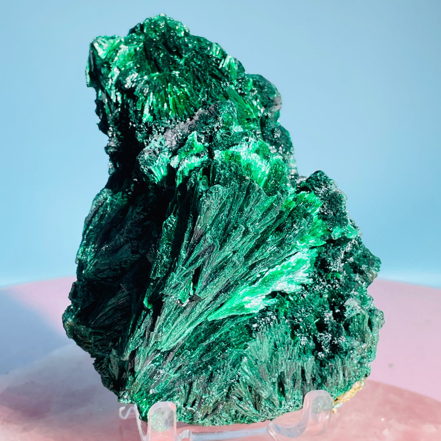 Velvet Silky Malachite Medium Raw Cluster Specimen (Video)