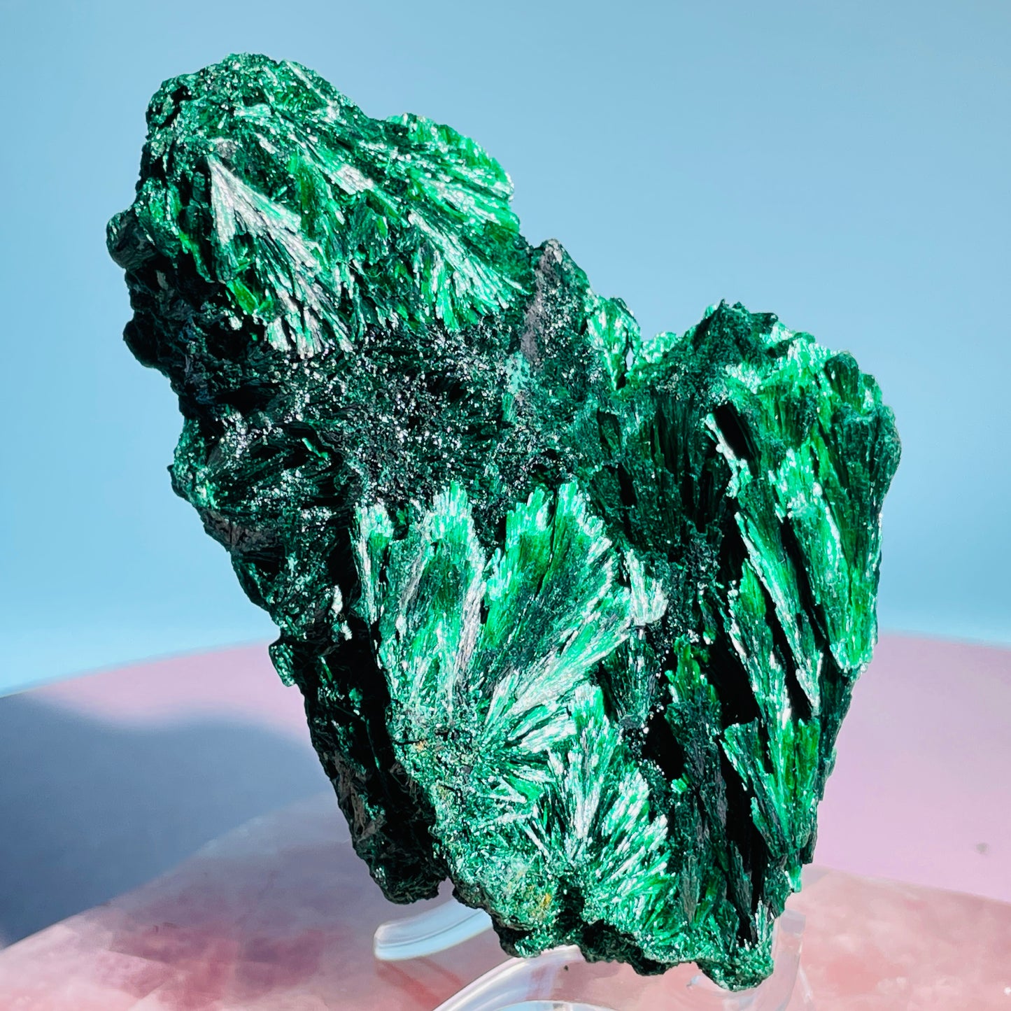 Velvet Silky Malachite Medium Raw Cluster Specimen (Video)