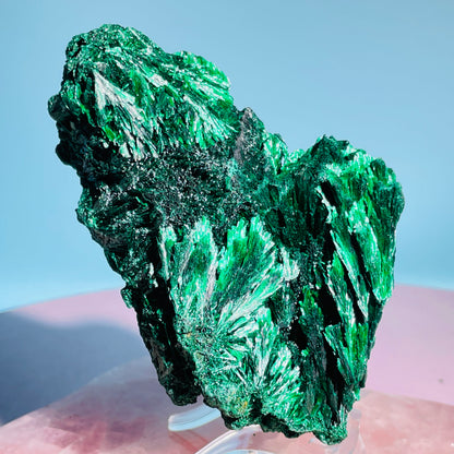 Velvet Silky Malachite Medium Raw Cluster Specimen (Video)