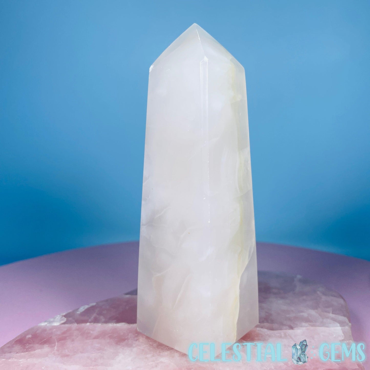 Mangano UV Calcite Medium Chunky Obelisk Tower