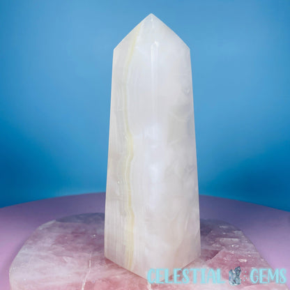 Mangano UV Calcite Medium Chunky Obelisk Tower