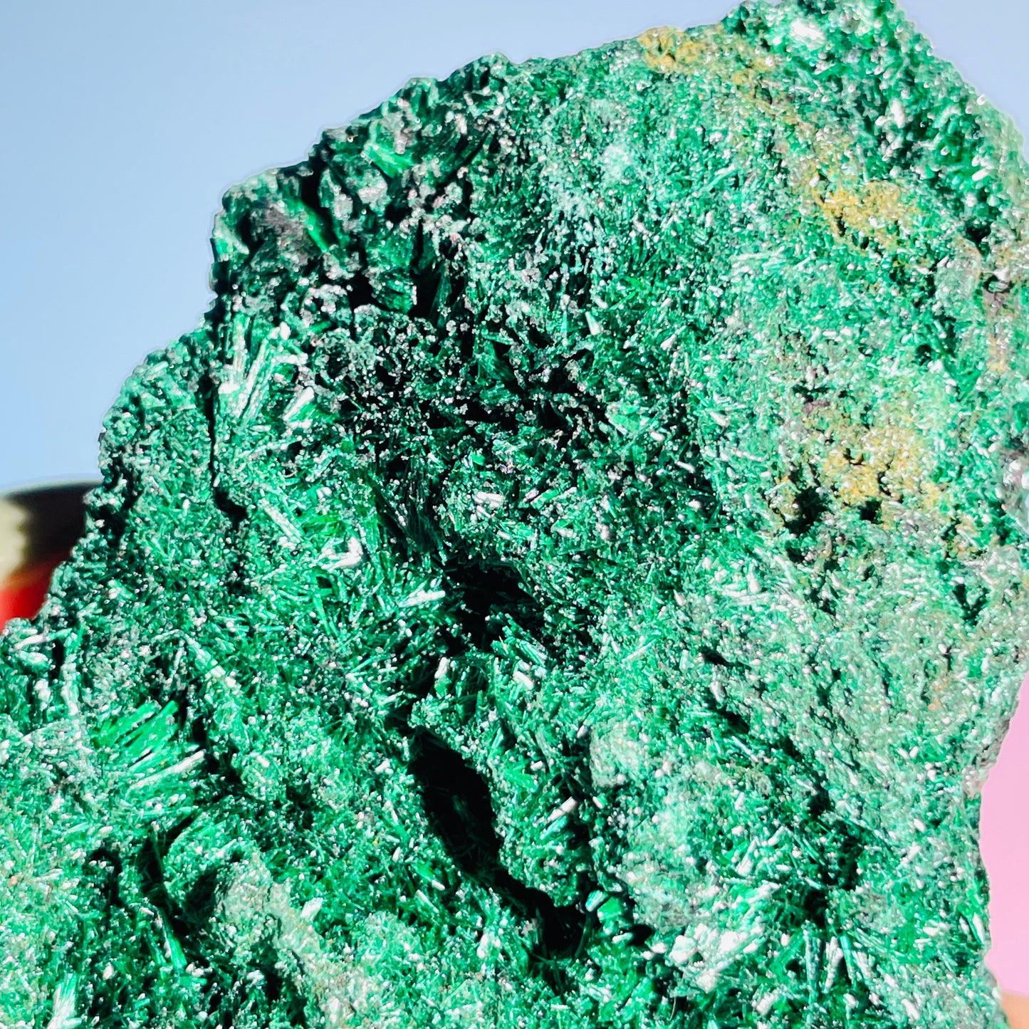 Velvet Silky Malachite Medium Raw Cluster Specimen (Video)