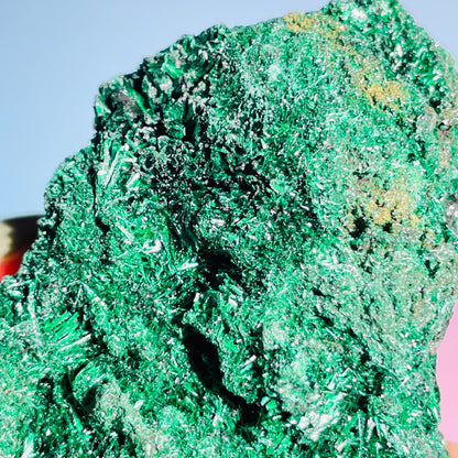 Velvet Silky Malachite Medium Raw Cluster Specimen (Video)