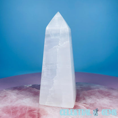 Mangano UV Calcite Small Chunky Obelisk Tower