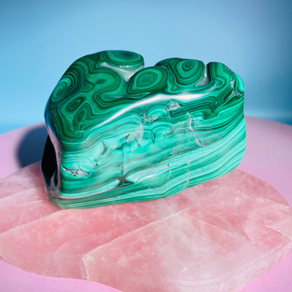 Malachite Semi-Polished Large Chunky Freeform
