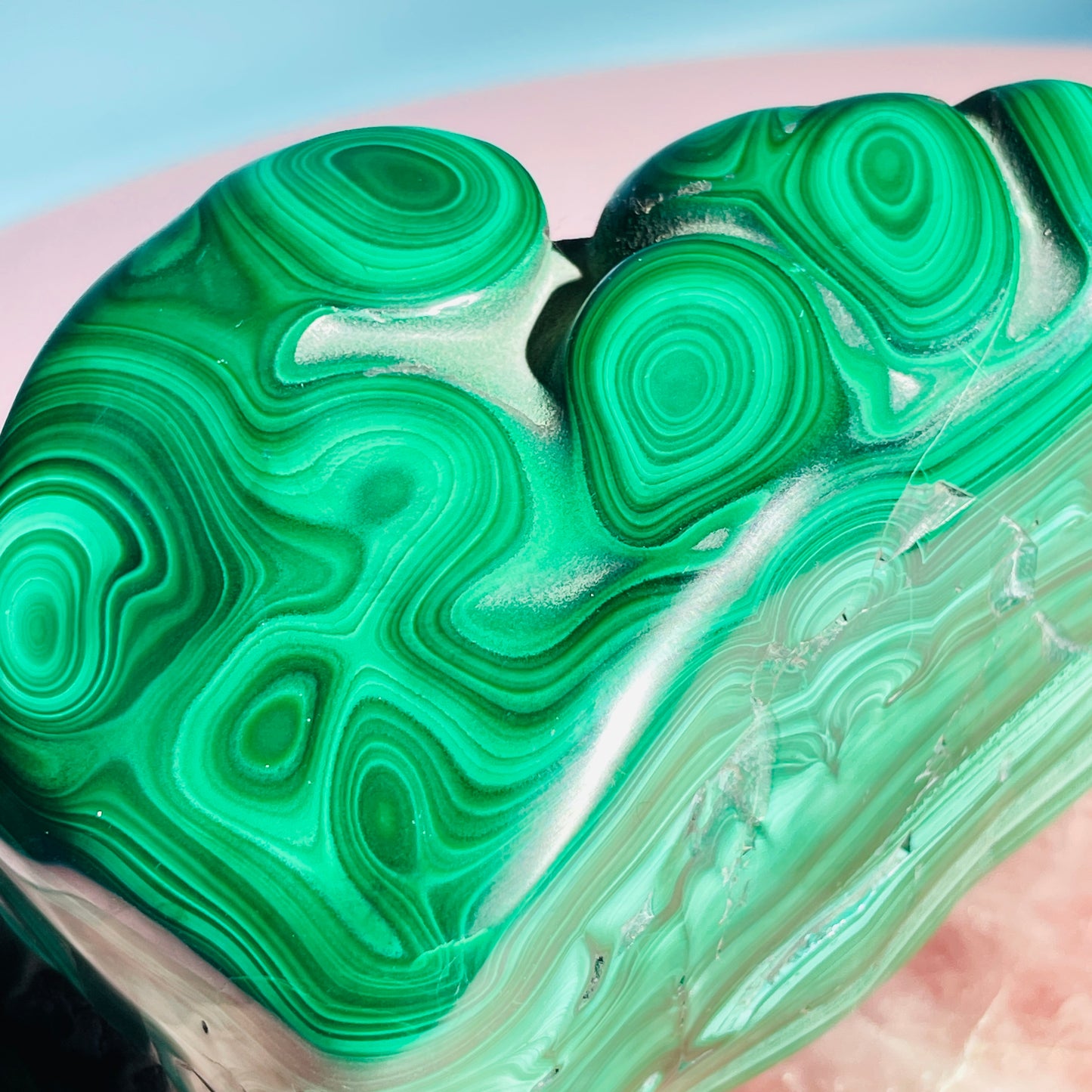 Malachite Semi-Polished Large Chunky Freeform
