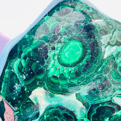 Dark Malachite Semi-Polished Medium Freeform