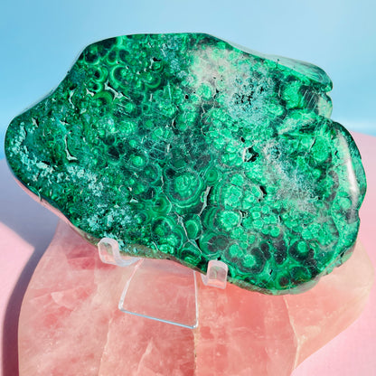 Dark Malachite Semi-Polished Medium Freeform