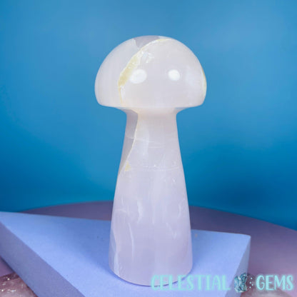 Mangano UV Calcite Mushroom Medium Carving