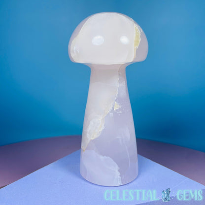 Mangano UV Calcite Mushroom Medium Carving