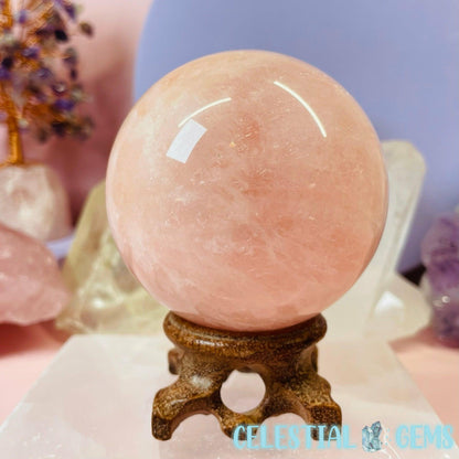 RARE Morganite Beryl Large Sphere