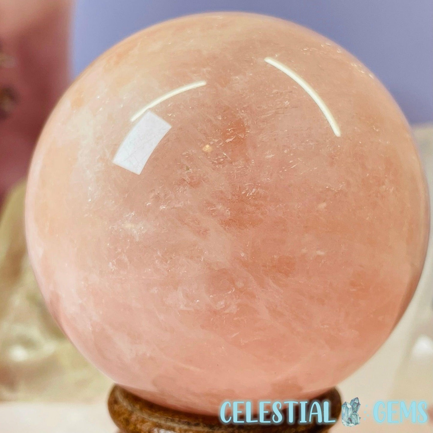 RARE Morganite Beryl Large Sphere