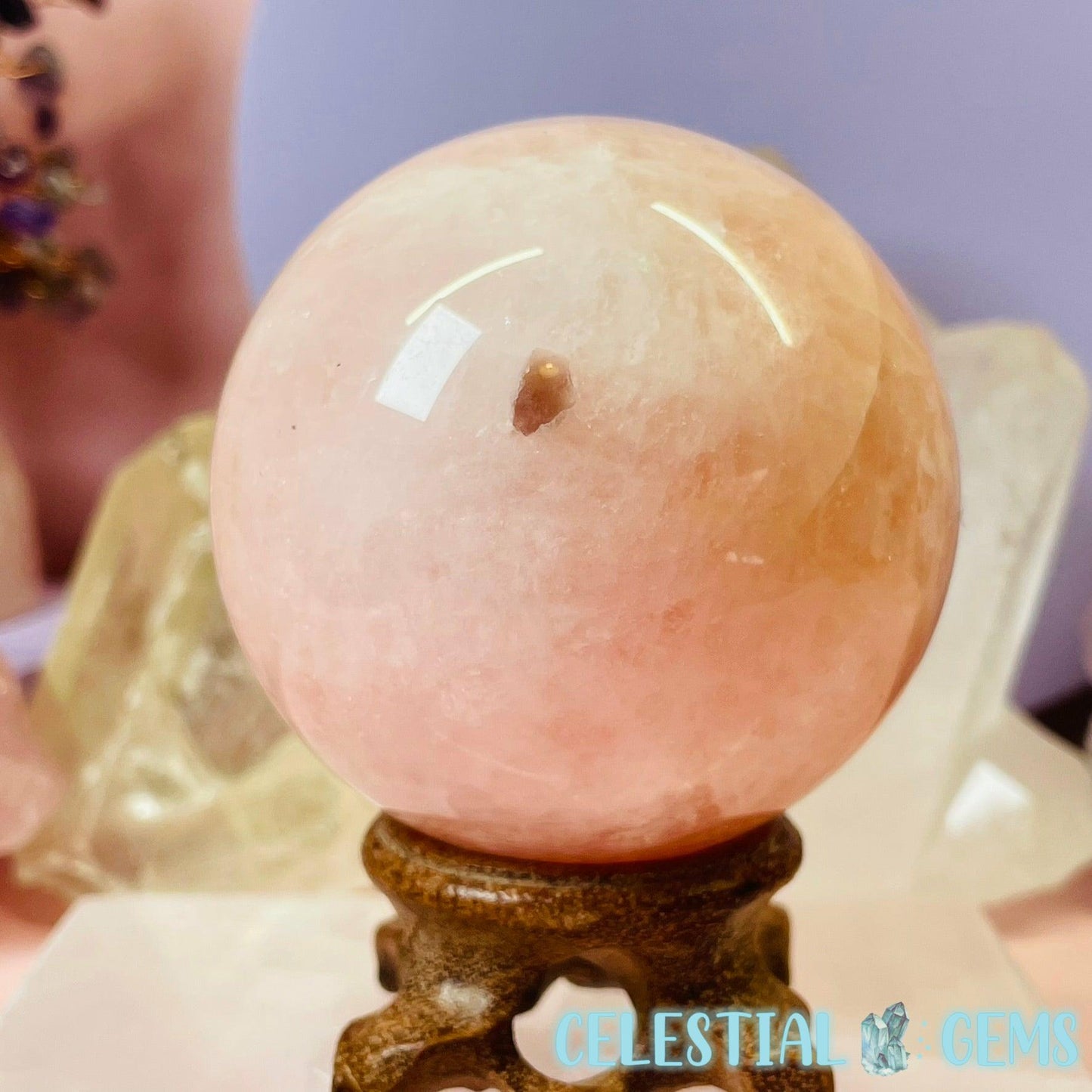 RARE Morganite Beryl Large Sphere