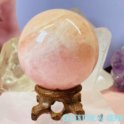 RARE Morganite Beryl Large Sphere