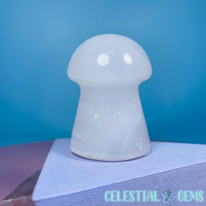 Mangano UV Calcite Mushroom Small Carving