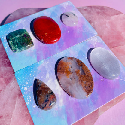 Mixed Crystal Cabochon Set of 6 (Video)
