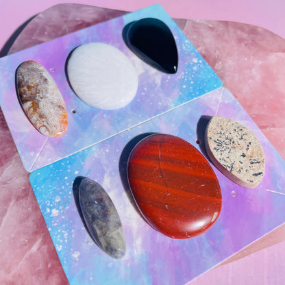 Mixed Crystal Cabochon Set of 6 (Video)