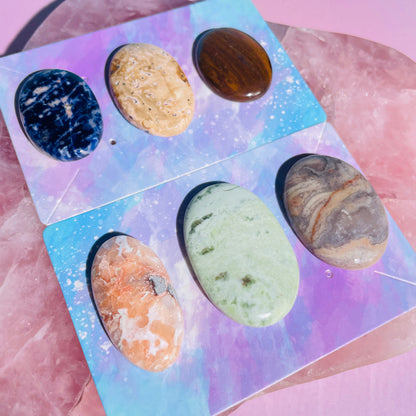 Mixed Crystal Cabochon Set of 6