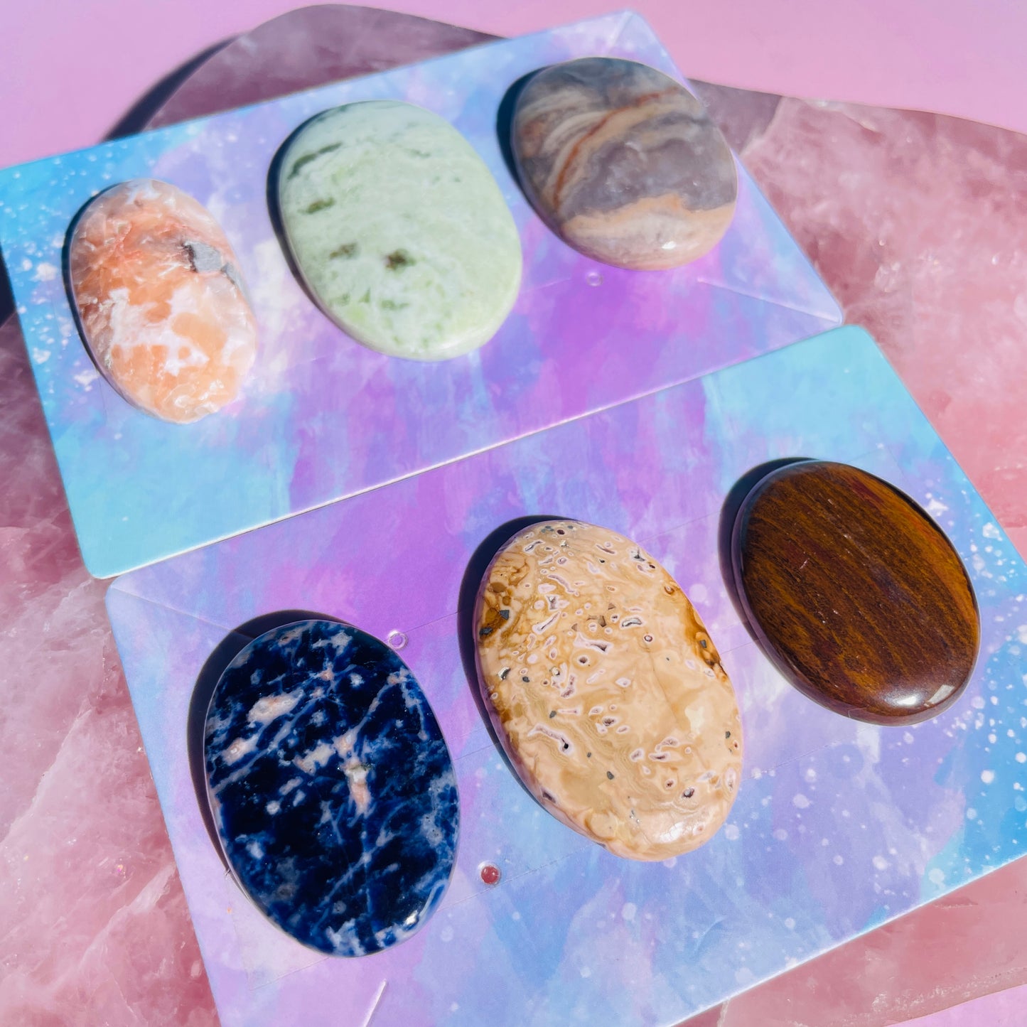 Mixed Crystal Cabochon Set of 6