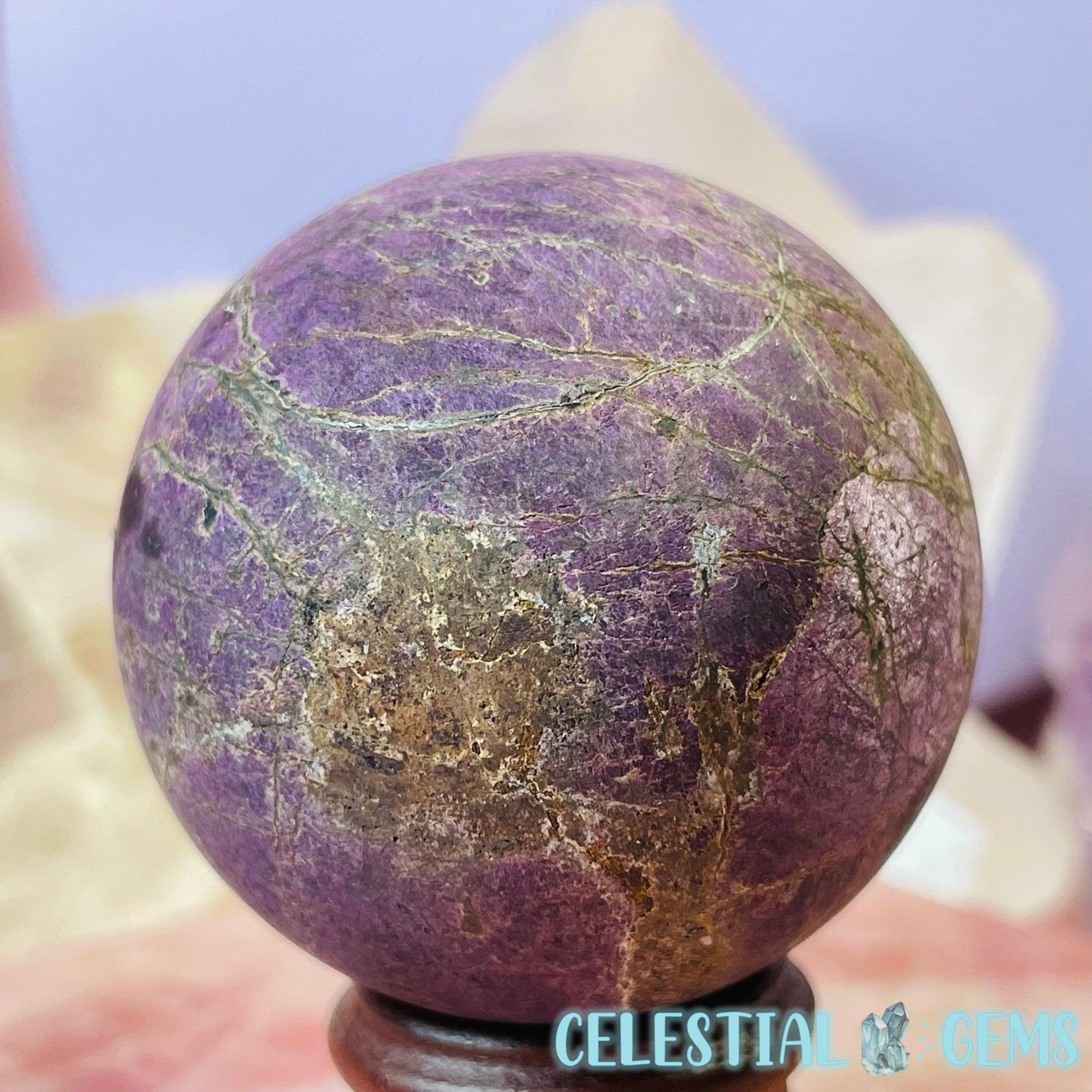 RARE Purpurite Medium Sphere (Purple Flash!)