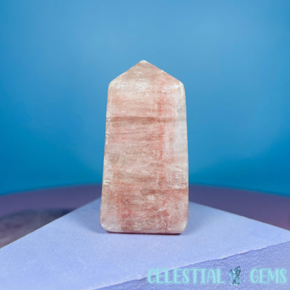 Rose Calcite Small Obelisk Tower