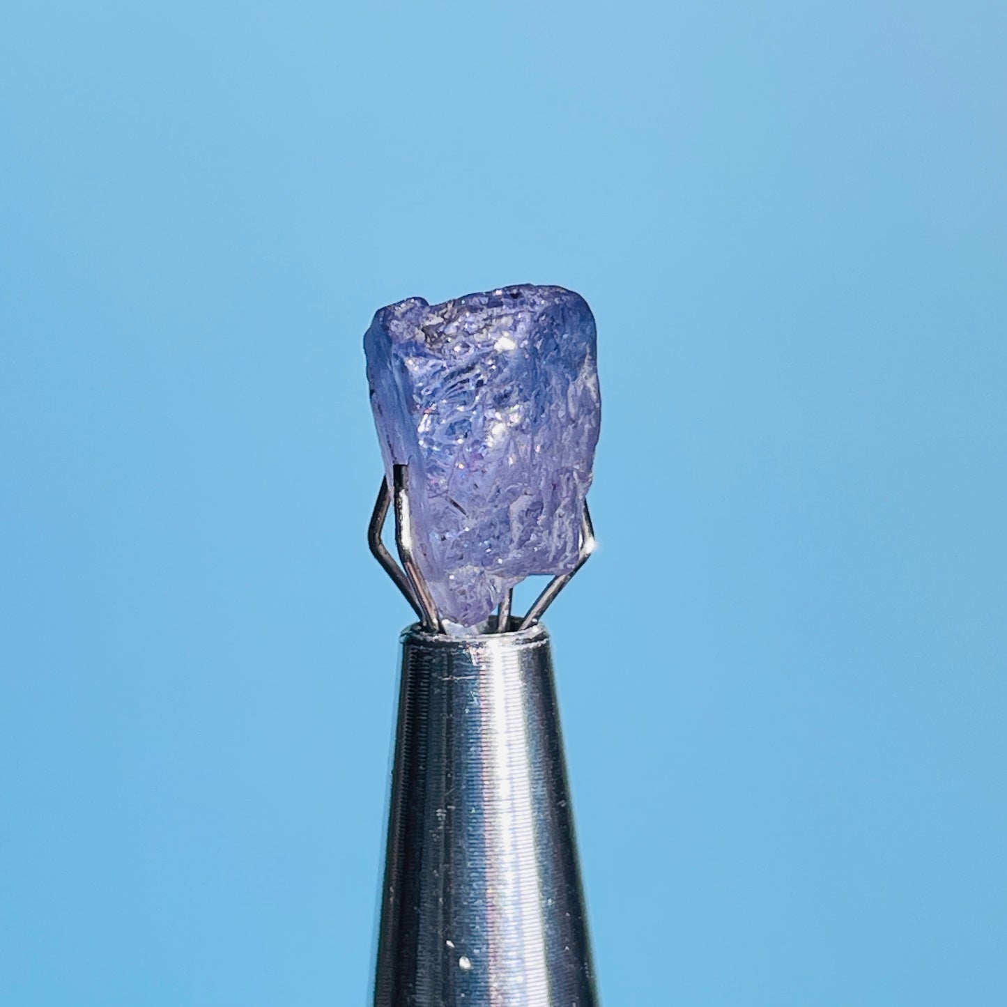 Tanzanite Mini Crystal in Specimen Pottle (Video)