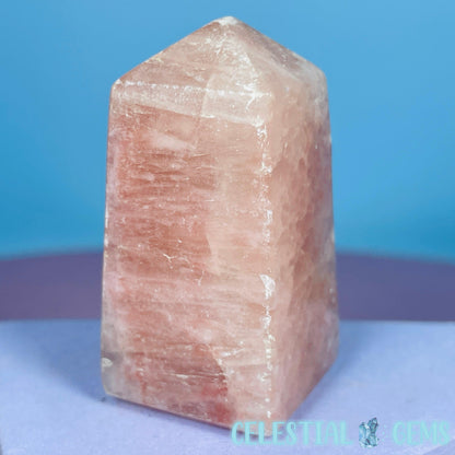 Rose Calcite Small Obelisk Tower