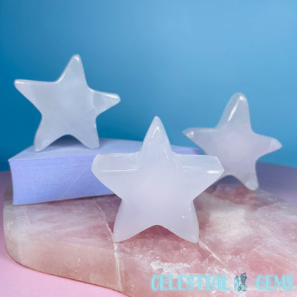 Mangano UV Calcite Star Small Carving