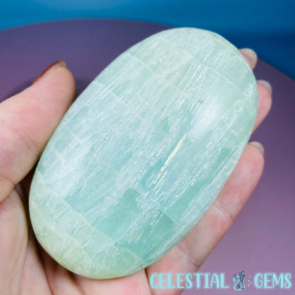 Pistachio Calcite Large Palmstone