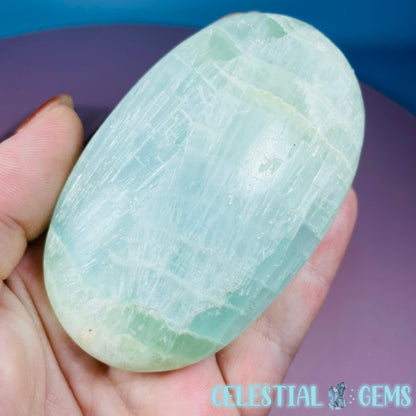 Pistachio Calcite Large Palmstone