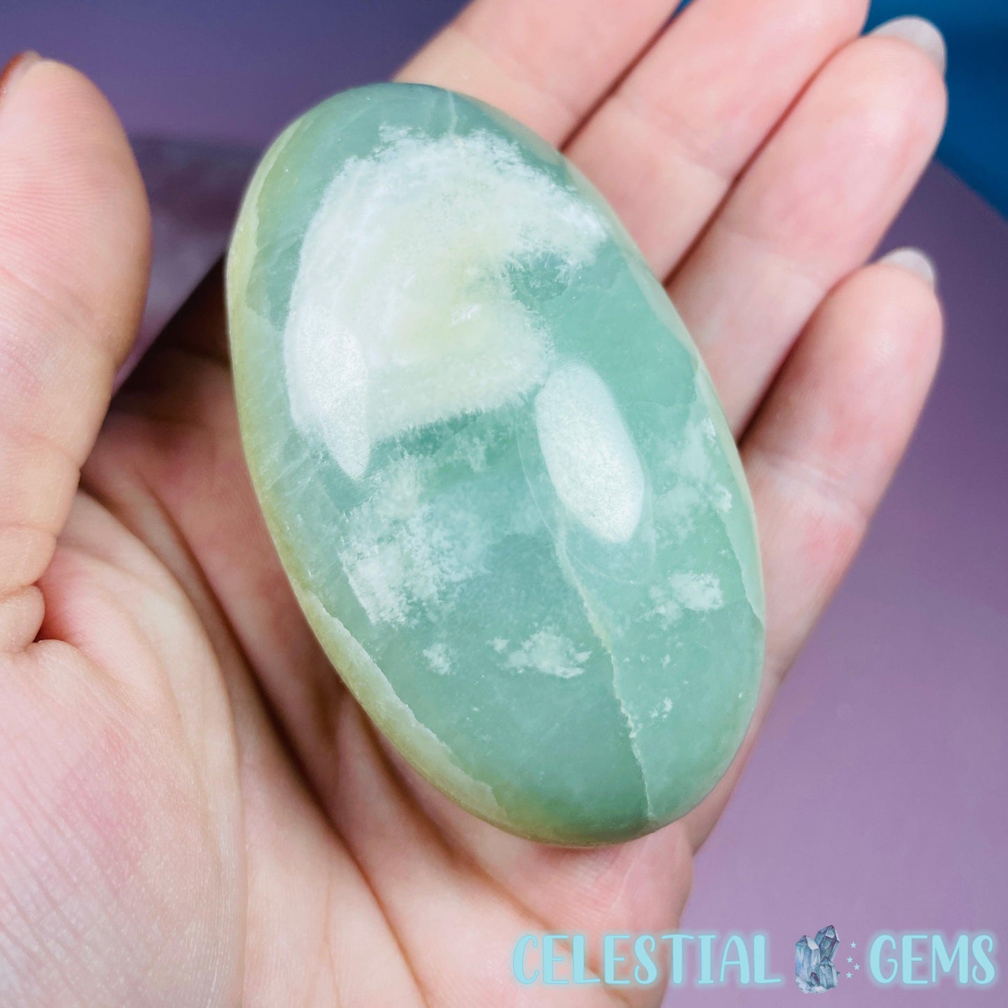 Pistachio Calcite Palmstone