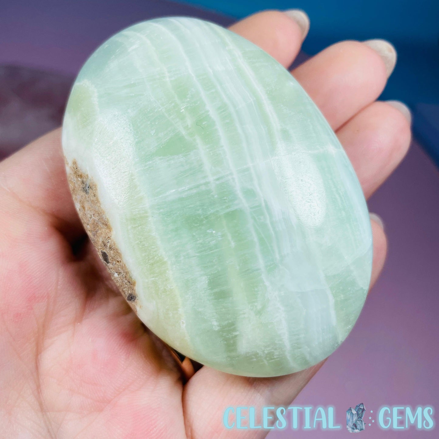 Pistachio Calcite Palmstone