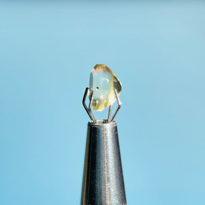 Natural Citrine Faceted Oval-Cut Gemstone in Specimen Box