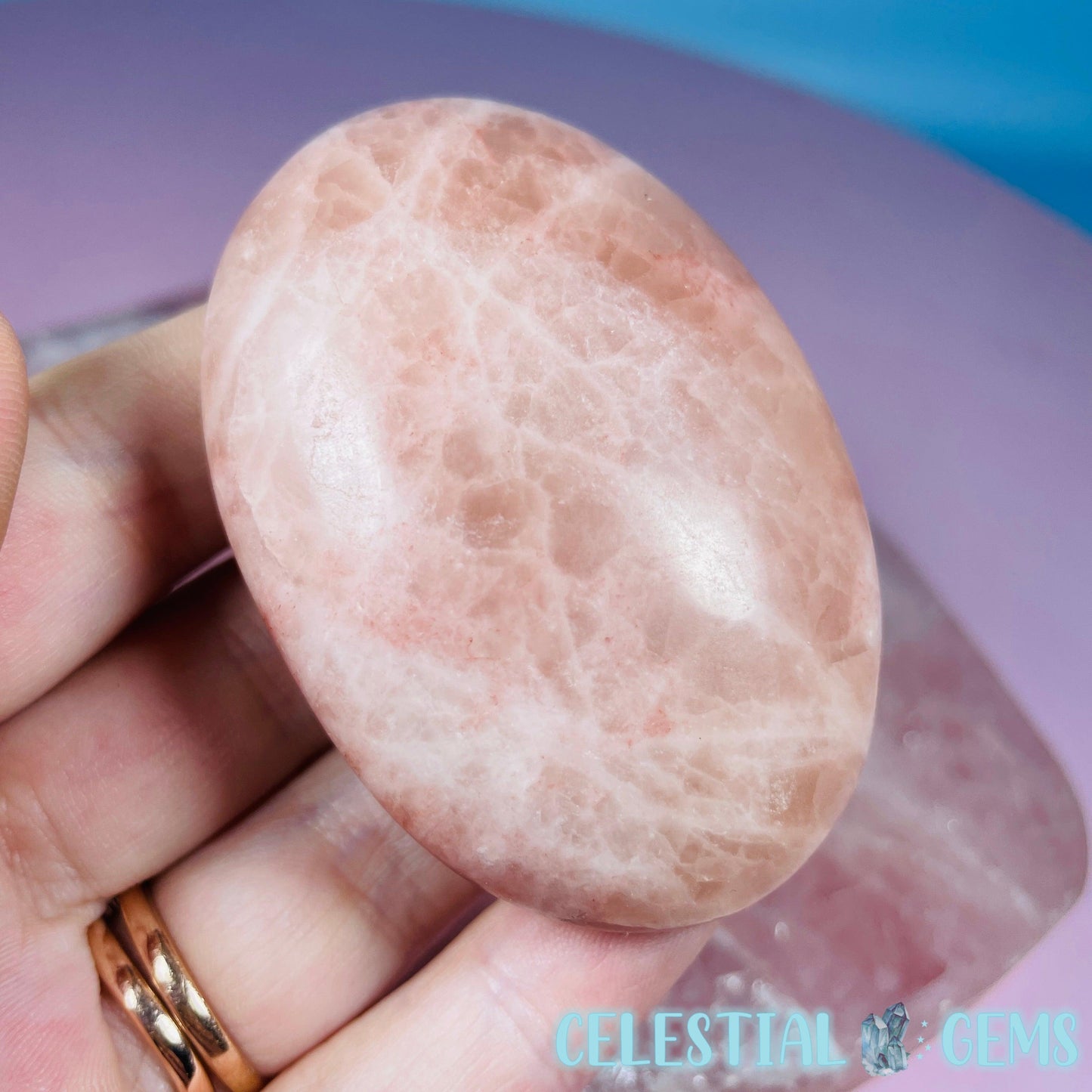 Rose Calcite Palmstone