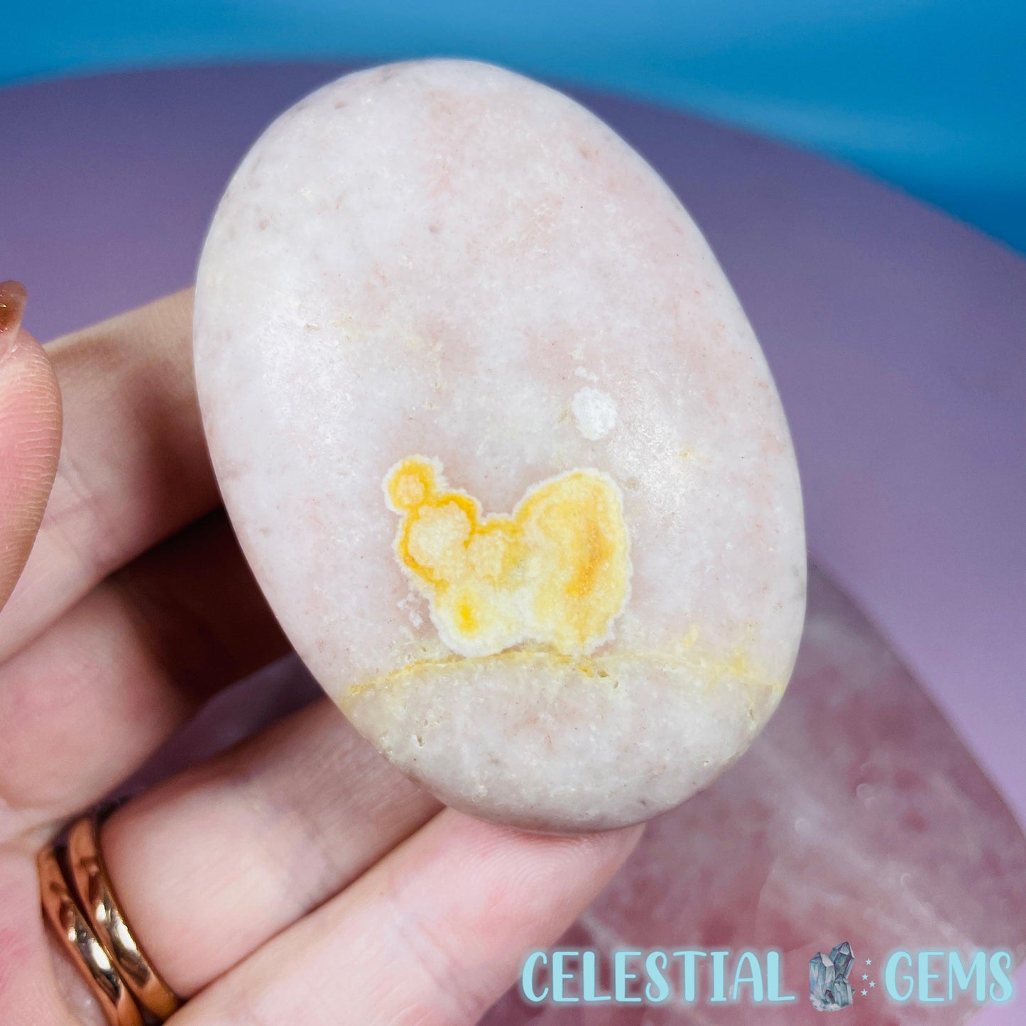 Rose Calcite Palmstone