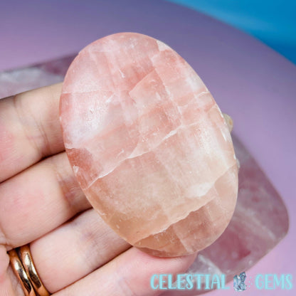 Rose Calcite Palmstone