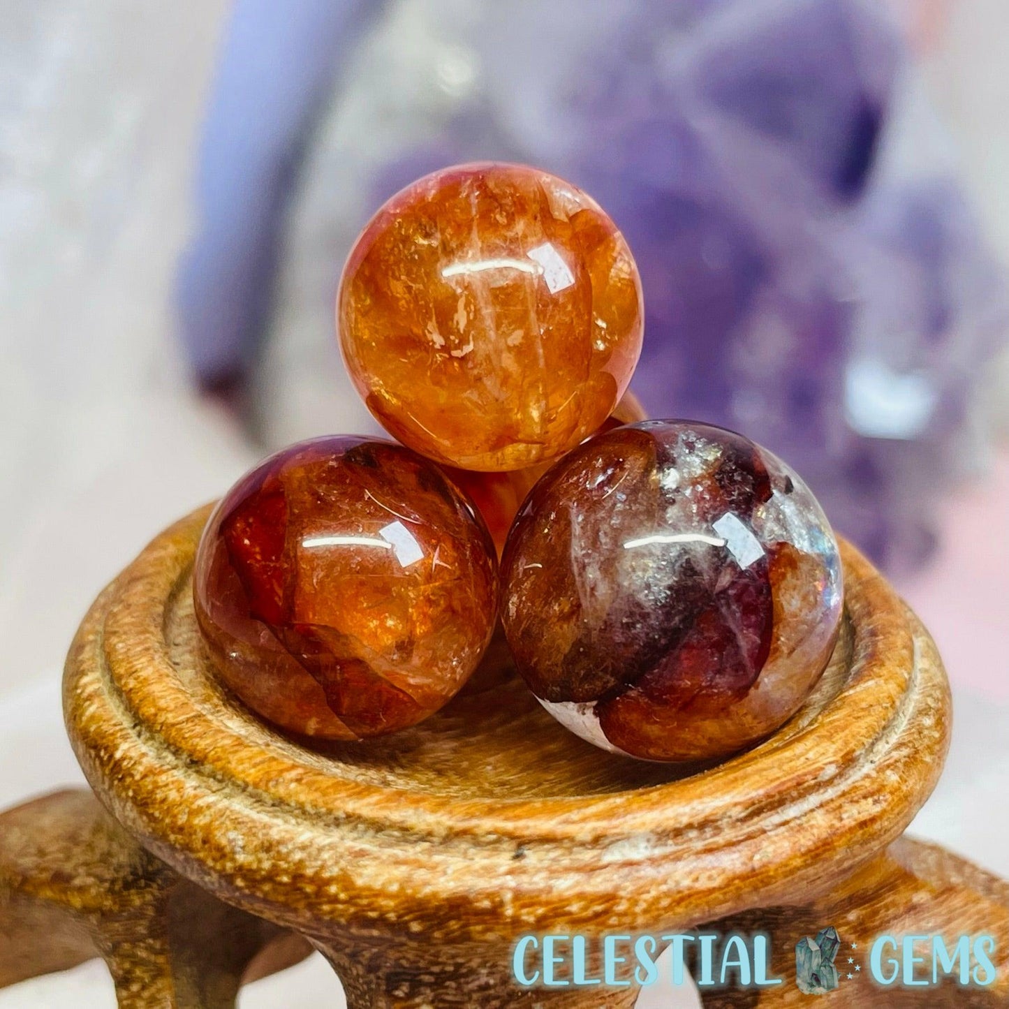 Fire Quartz Mini Sphere