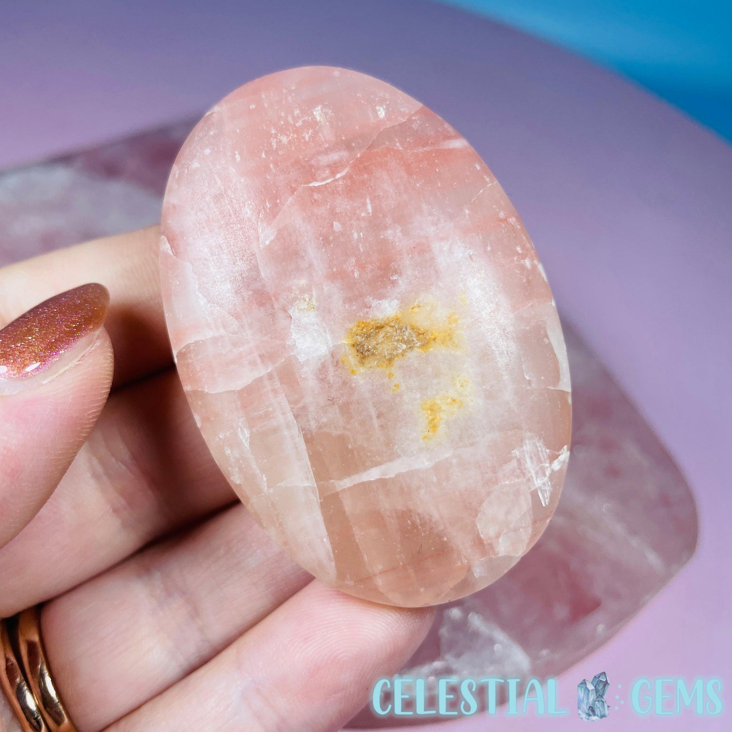 Rose Calcite Palmstone