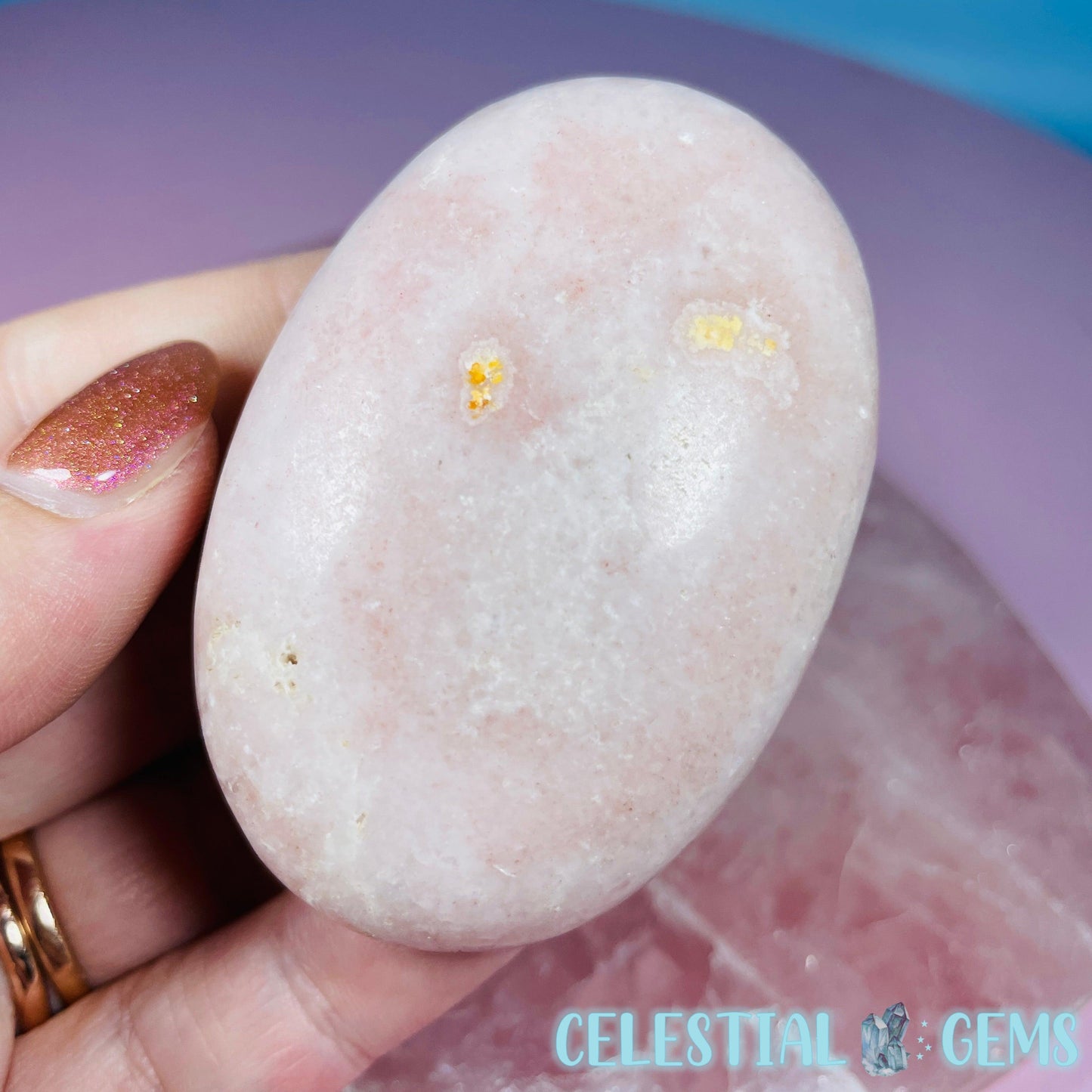 Rose Calcite Palmstone