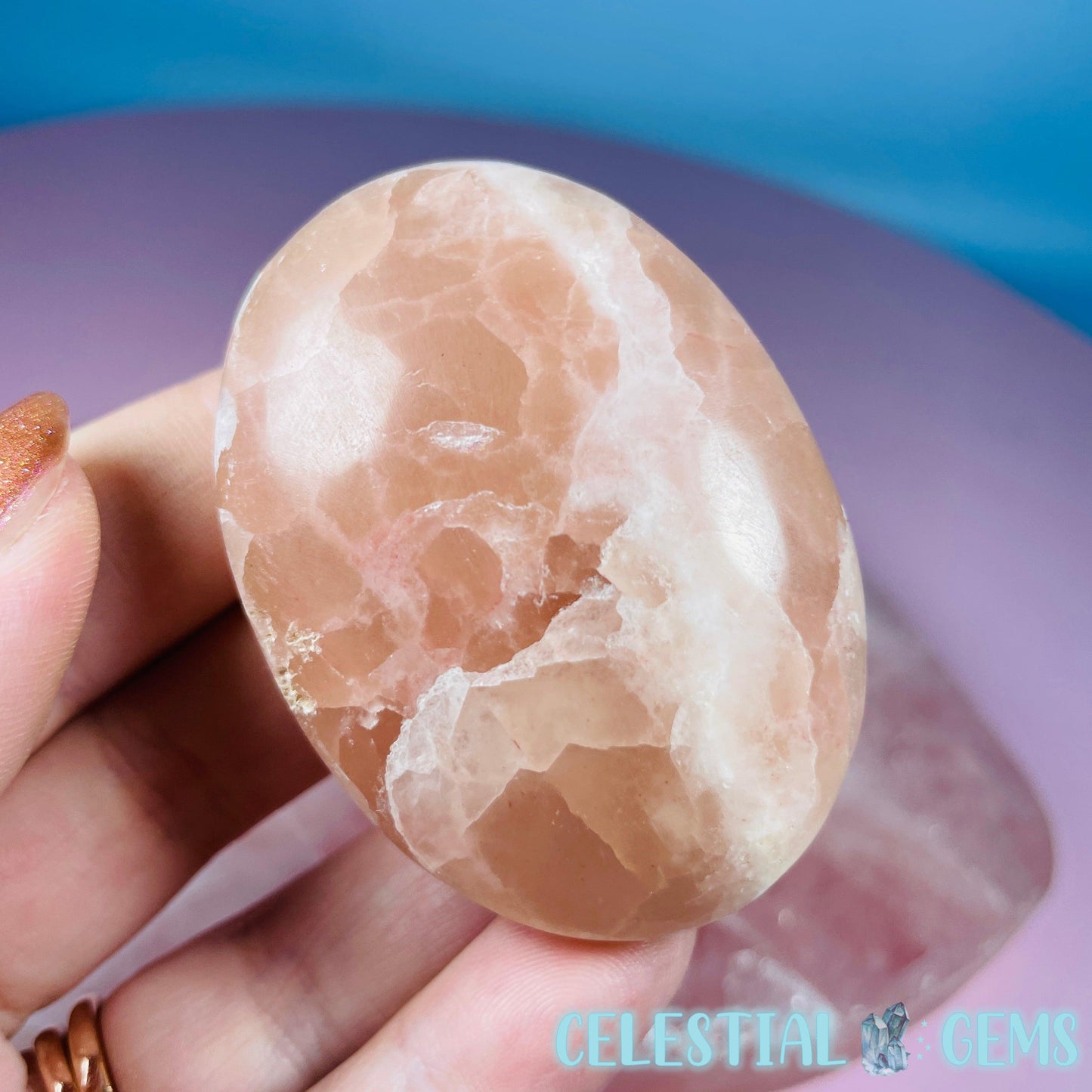 Rose Calcite Palmstone