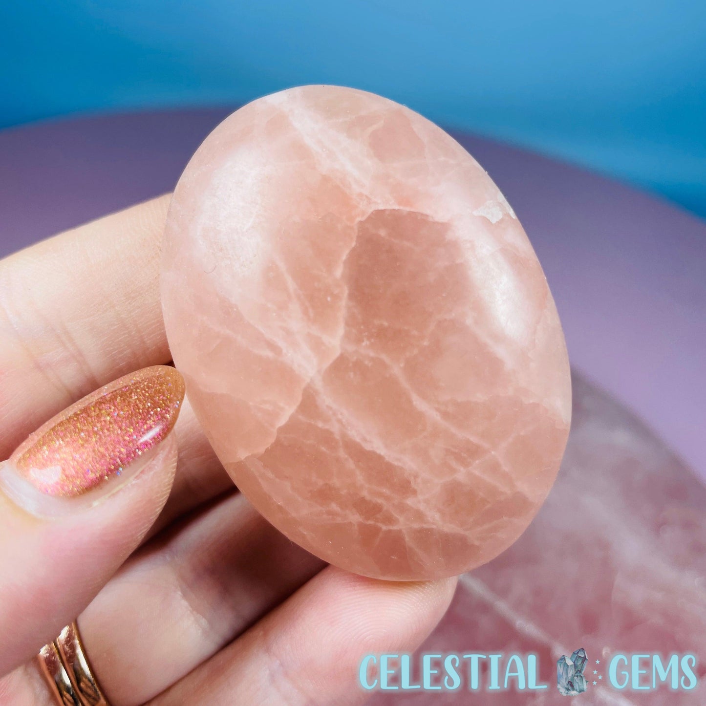 Rose Calcite Palmstone