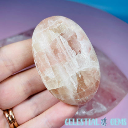 Rose Calcite Palmstone