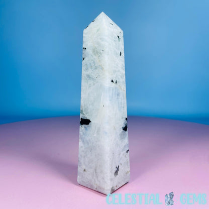 Rainbow Moonstone Medium Obelisk Tower