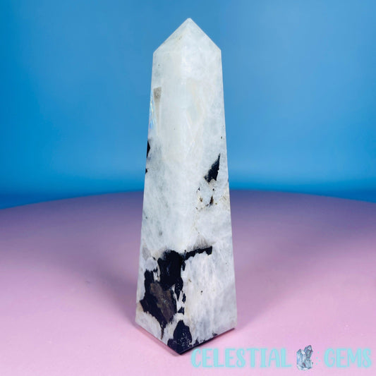 Rainbow Moonstone Medium Obelisk Tower