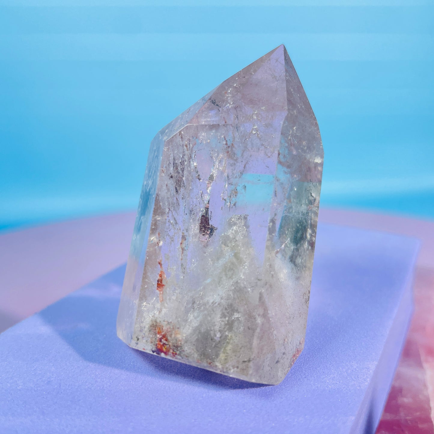 Garden Quartz (Lodolite) Small Tower