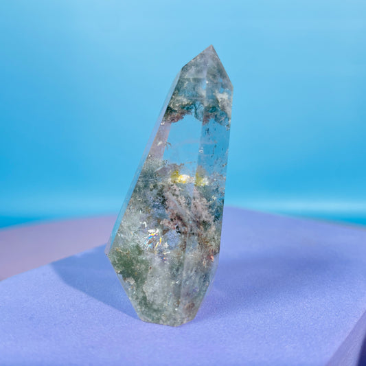 Garden Quartz (Lodolite) Small Tower