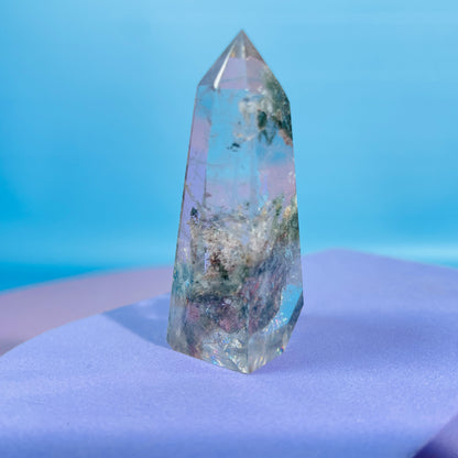 Garden Quartz (Lodolite) Small Tower